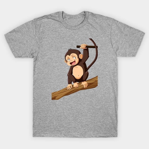 Happy Monkey T-Shirt by TshirtMA